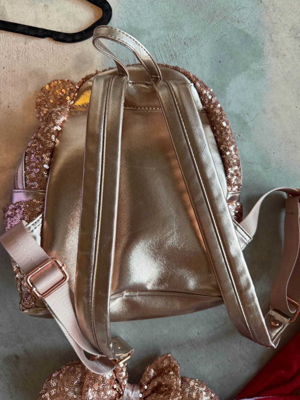 Loungefly Rose Gold Sequin Mini Backpack